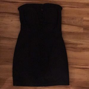 Little black strapless dress